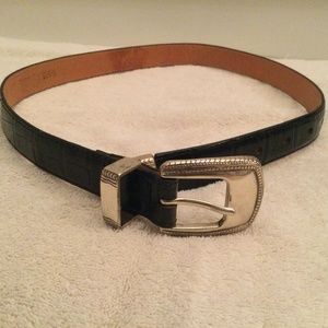 New! GR by Another Line Black Leather Belt